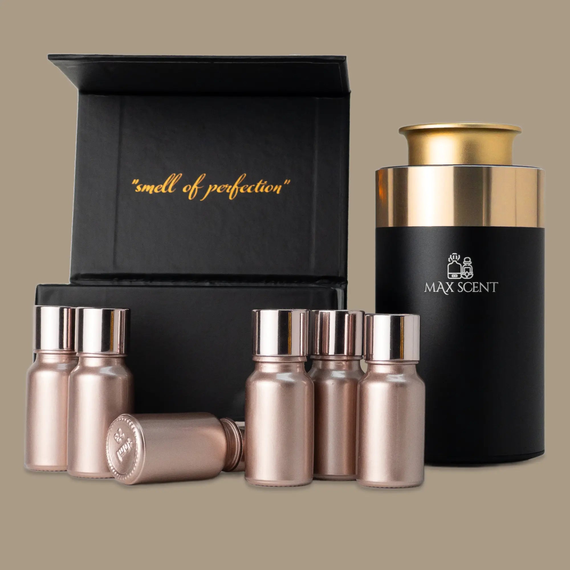 Metallic Gold Mini Pro + 6 Curated Scents (Rose Gold)